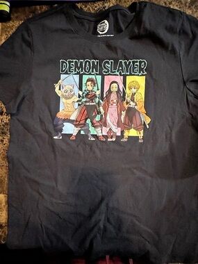 Demon Slayer 4-Character Panel Graphic T-Shirt Medium